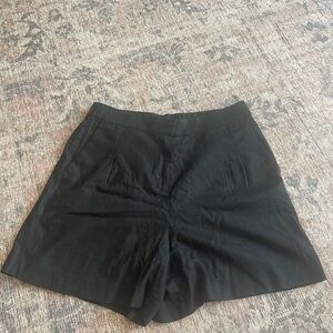 J. Crew Factory Classic Black Women's Linen Shorts